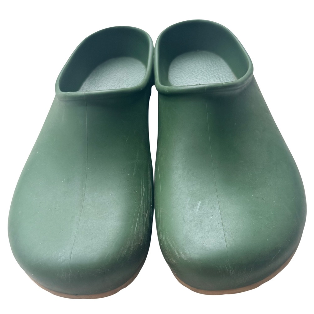 Sloggers Green Garden Clogs Womens 7 Waterproof Slip On Rain Shoes Made in USA